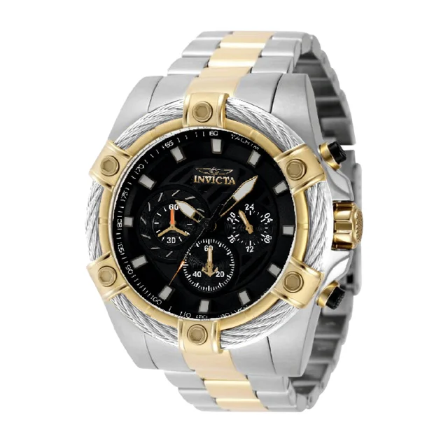 Invicta Bolt Valkir Watch - 52mm, Gold, Steel (69801) kol saati
