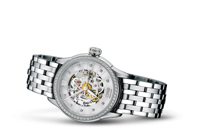 Oris Artelier Skeleton Diamonds 01 560 7604 4919-07 8 16 73 kol saati