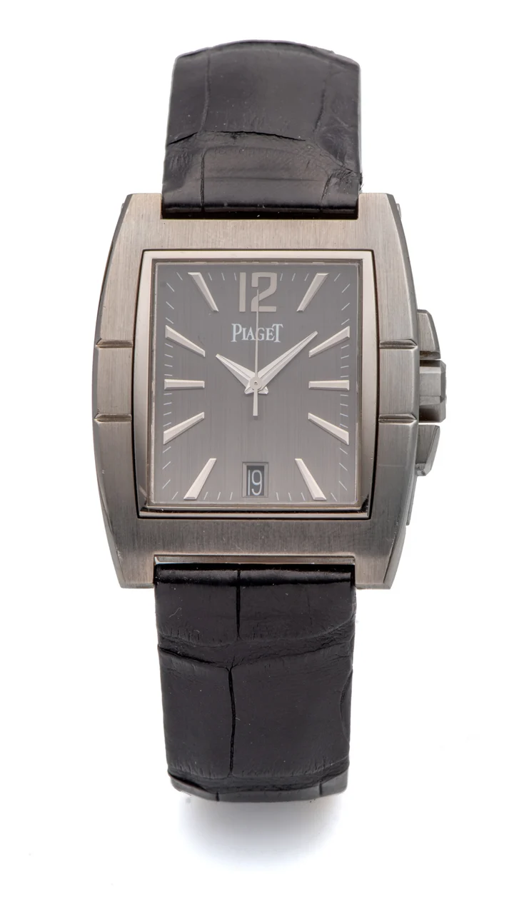 Piaget Ref. 27000, self-winding, centre-seconds, date, double deployant bezel clasp; “UpStream”; 18K white gold kol saati