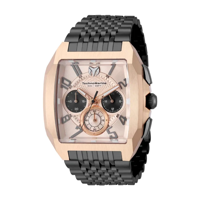 Technomarine Aqua Quadrant Watch - 41mm, Black (TM-226015) kol saati