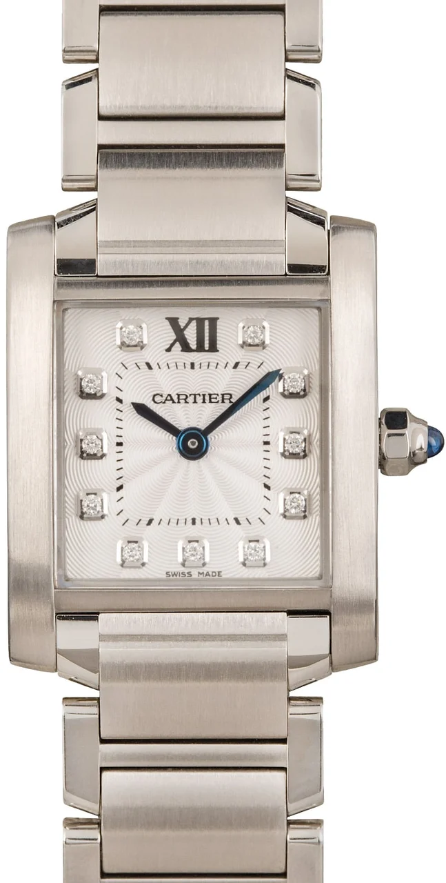 Cartier Tank Francaise Diamond Dial WE110006 25.35 mm kol saati