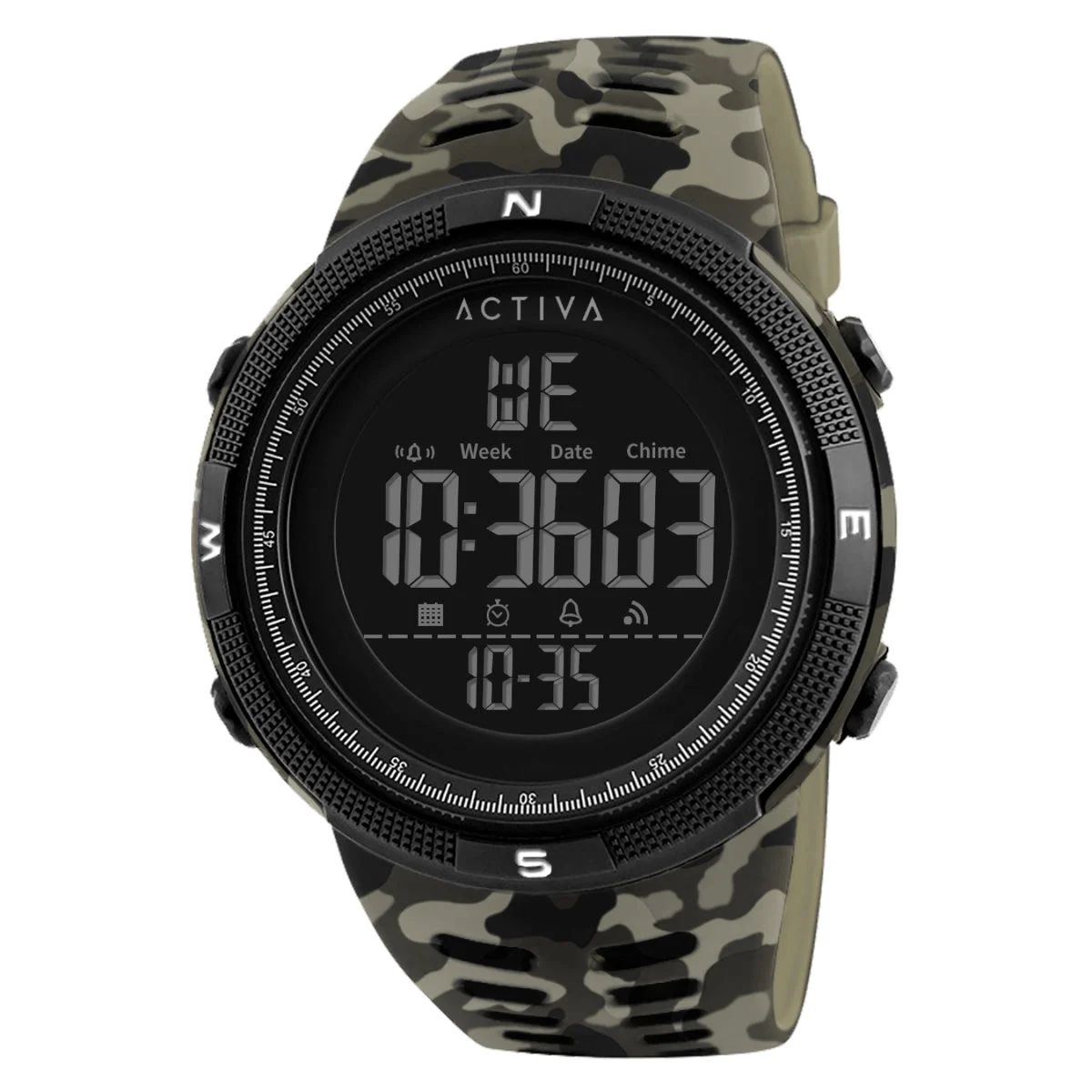 Activa Summit X Invicta Digital Watch - 50mm. Camouflage, Beige (ACW1915MC-003) 50 mm kol saati