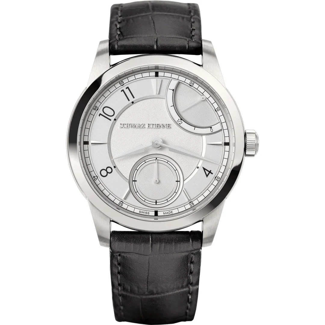 Schwarz Etienne Reserve De Marche Silver Dial WCL39RDMMSE16TICUARD 39 mm kol saati