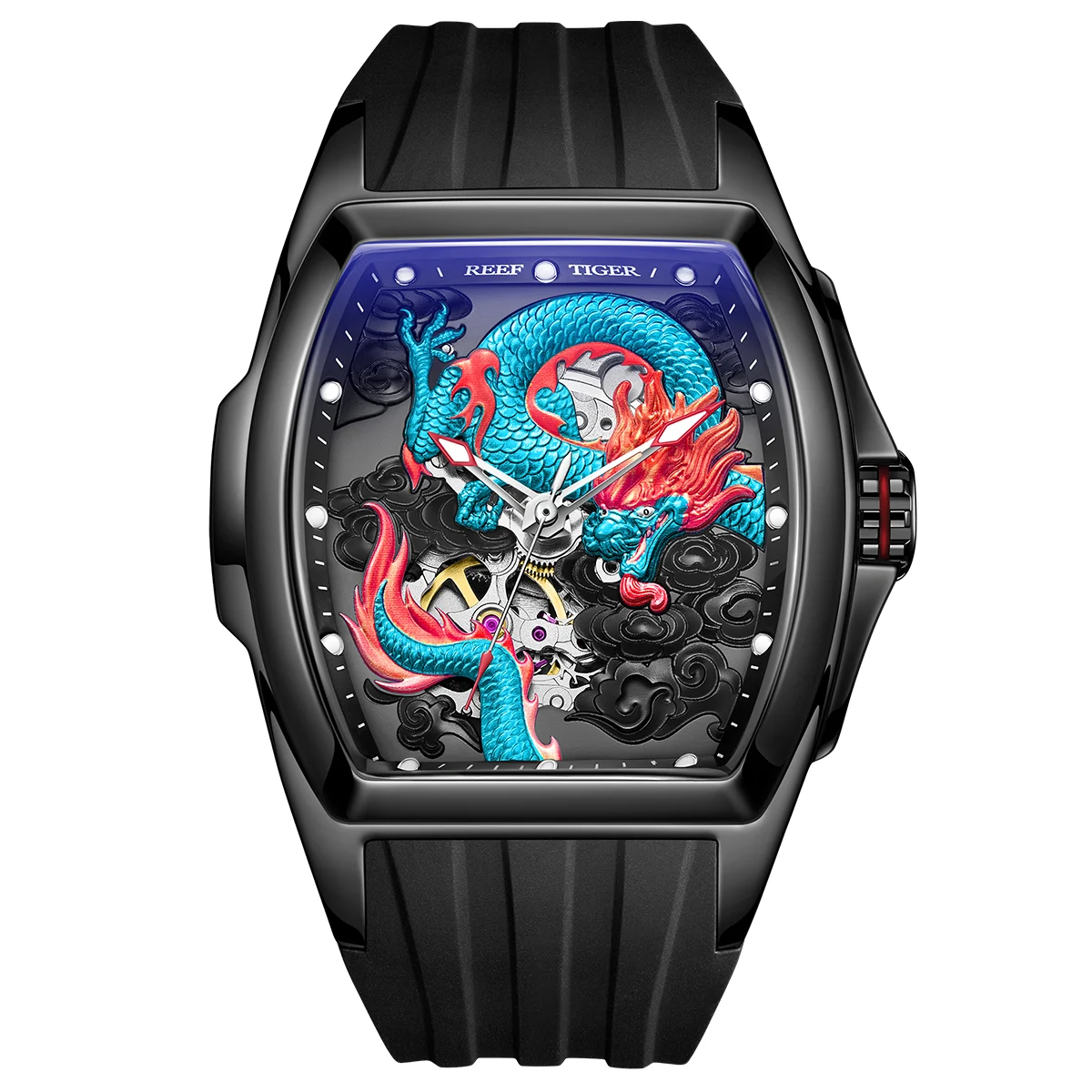 Reef Tiger Lion Dance / Dragon RGA3061-01 44 mm kol saati
