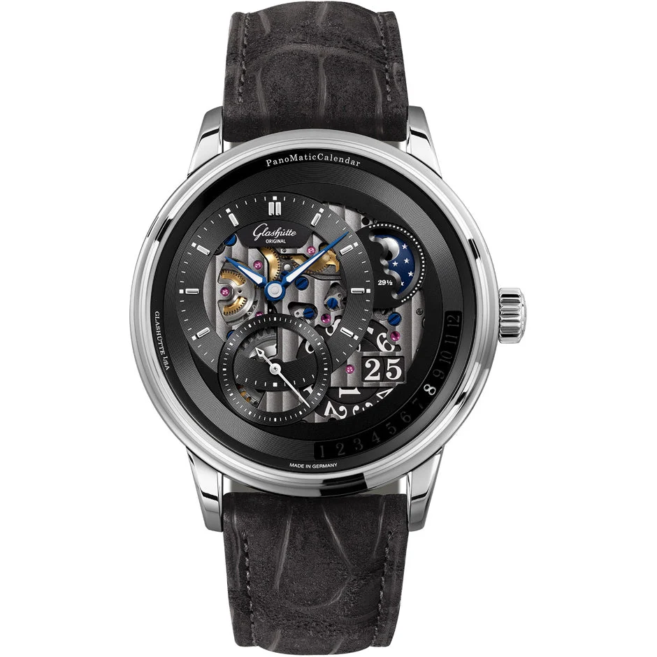 Glashutte Original Glashütte Original PanoMaticCalendar Platinum 1-92-10-01-03-62 42 mm kol saati