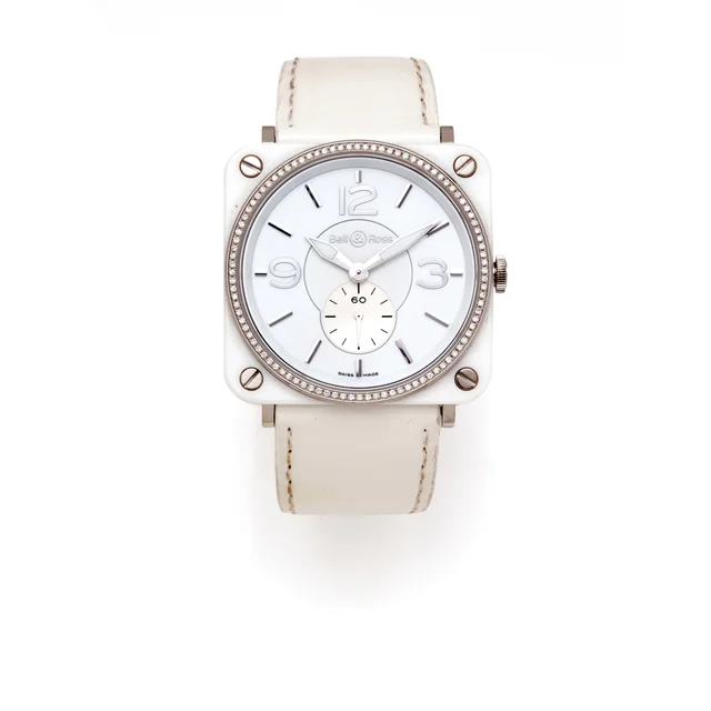 Bell & Ross Ref.Brs-98-Wcs White Ceramic, Stainless Steel And Diamond Set kol saati
