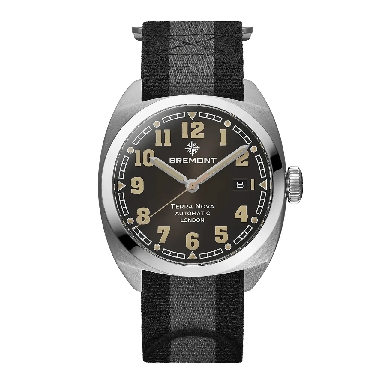 Bremont Terra Nova TN40-DT-SS-BK-N-S 41 mm kol saati