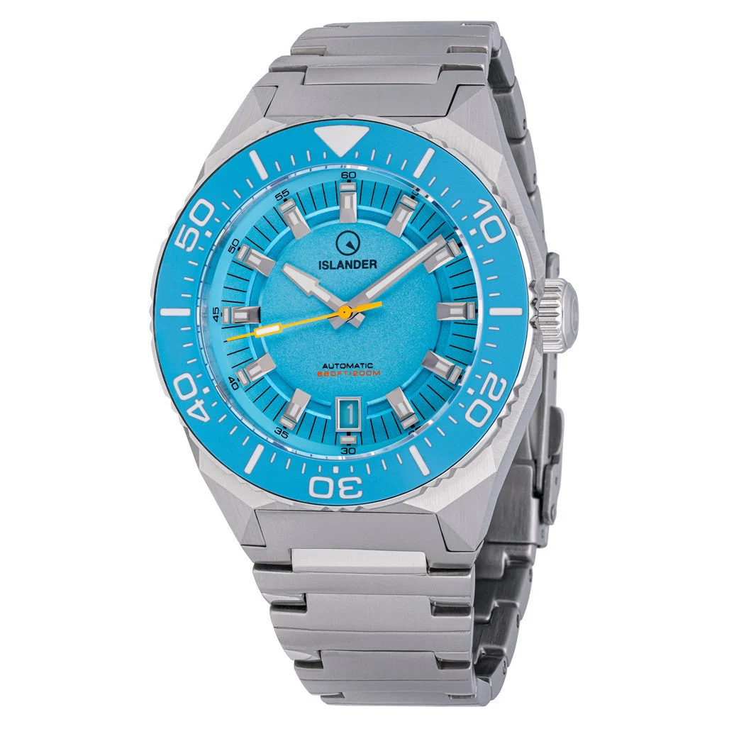 Islander Kings Point Dive Watch with Sky Blue Dial #ISL-271 50 mm kol saati