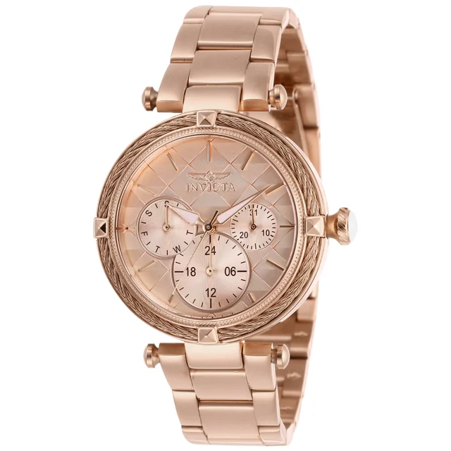 Invicta Bolt Latticia Watch - 36.5mm, Rose Gold (28961) kol saati