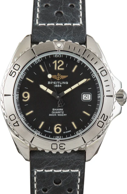 Breitling Aeromarine Shark Quartz Black Dial A5860511/B14 kol saati