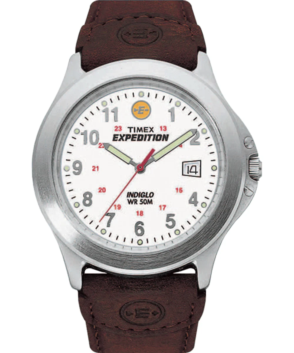 Timex Expedition Metal Field 40mm Leather Strap Watch T44381 40 mm kol saati