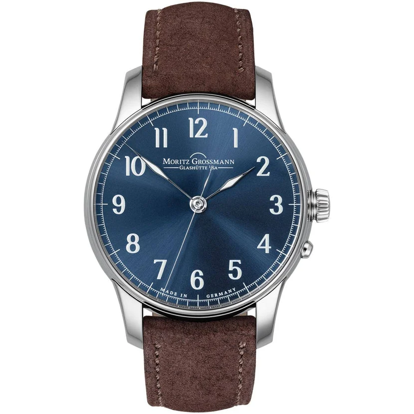 Moritz Grossmann Central Seconds Stainless Steel Blue MG-002909 kol saati