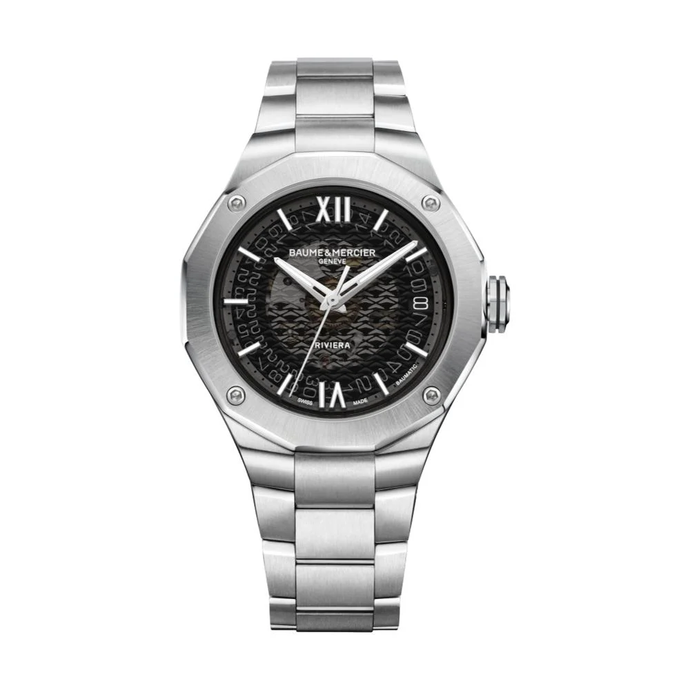 Baume Et Mercier Riviera 10715 Automatic 39mm - Black on Bracelet M0A10715 39 mm kol saati