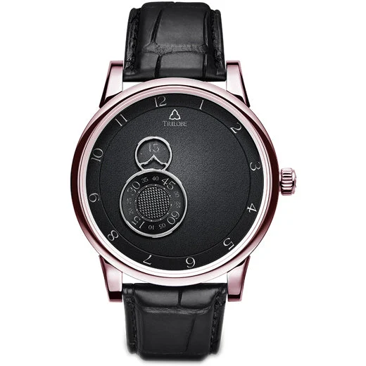 Trilobe Nuit Fantastique Grained Black Gold 40.5mm NF03NG kol saati