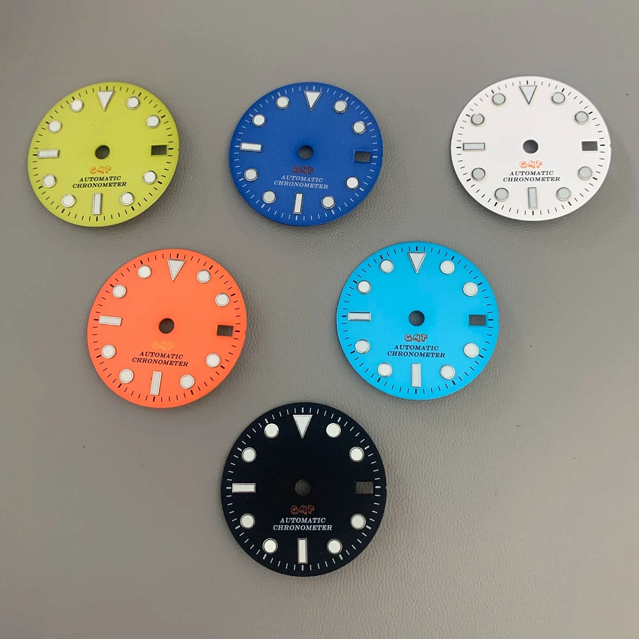 Tandorio GMT Dial blue luminous four season for NH34 movements 6049930238146 28.5 mm kol saati