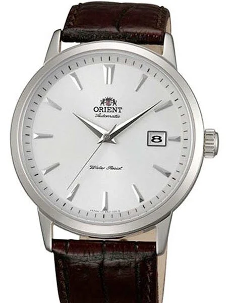 Orient Scratch and Dent - Symphony Automatic Dress Watch with Silver Dial, Stainless Steel
