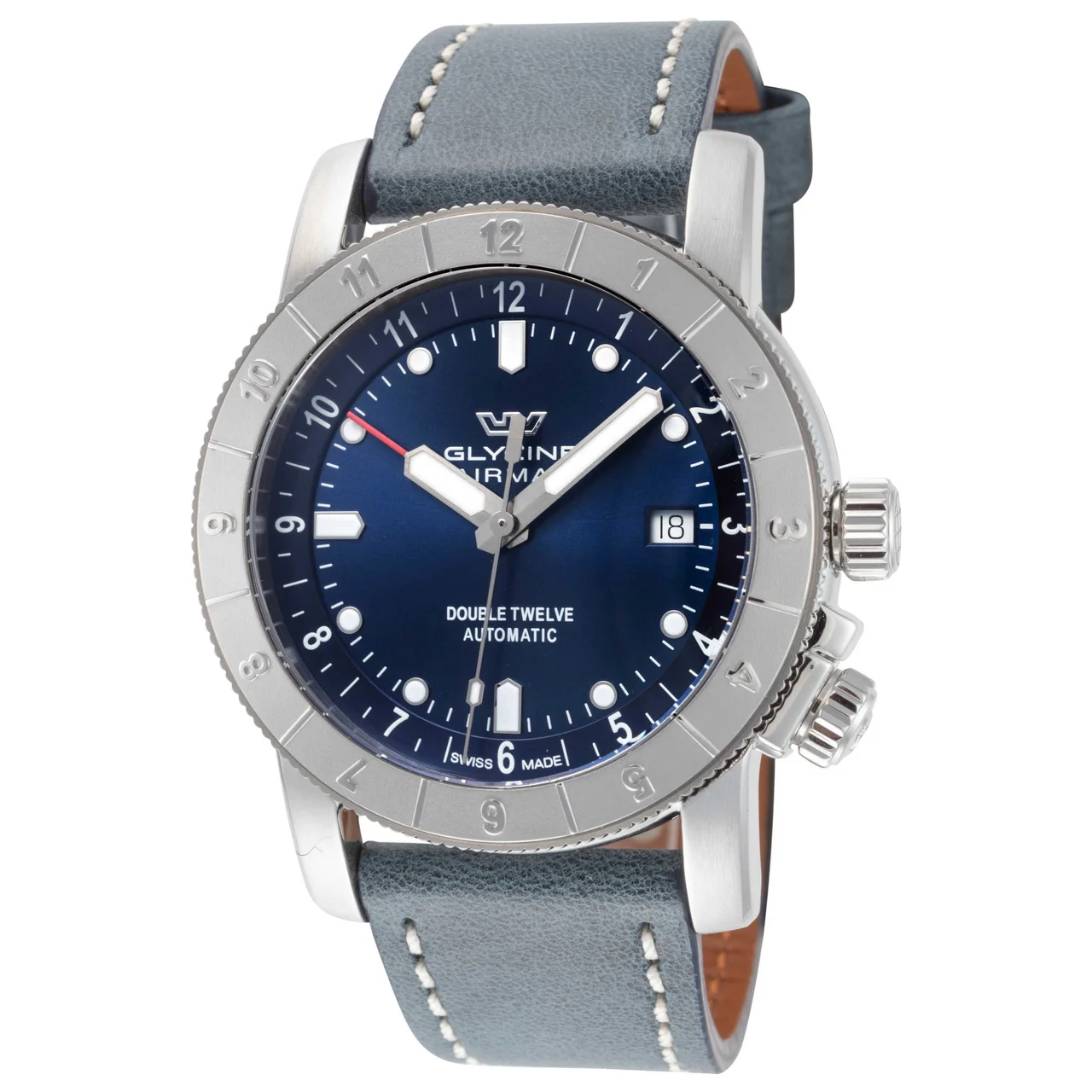 Glycine Ariman Double Twelve Watch GL0553 kol saati