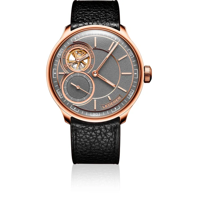 Lederer CIC 9016.50.303 Central Impulse Chronometer Black Rhodium kol saati