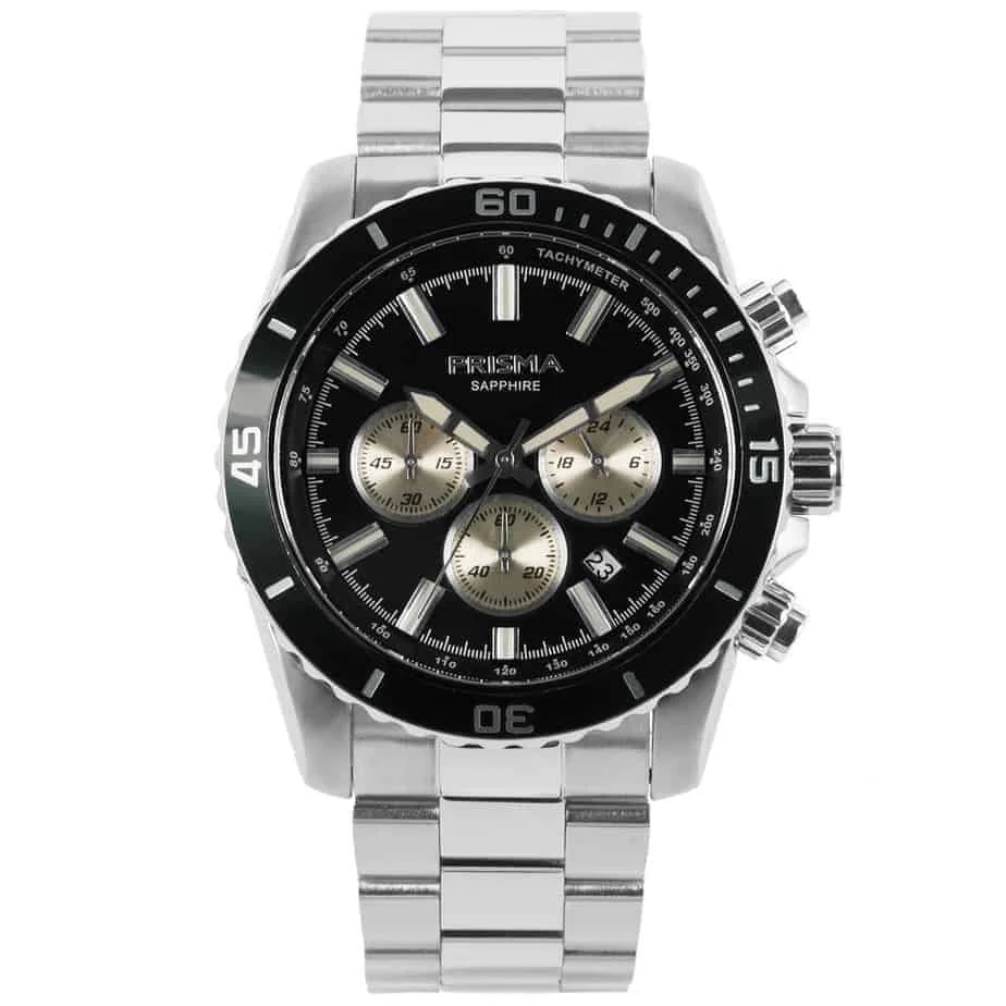 Prisma Navigator Black Watch Prisma P.1880 Navigator Black Watch 46 mm kol saati