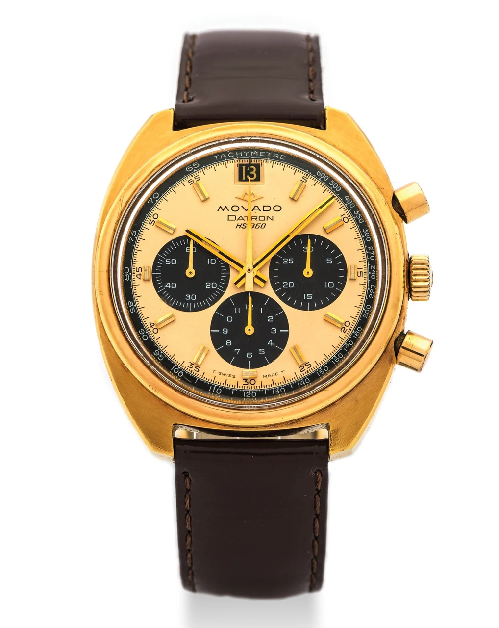 Movado Datron Hs 360 Gold Plated Movado Datron Hs Gold Plated 434 kol saati