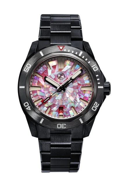 Zelos Swordfish 42mm DLC 'Scarlet' kol saati