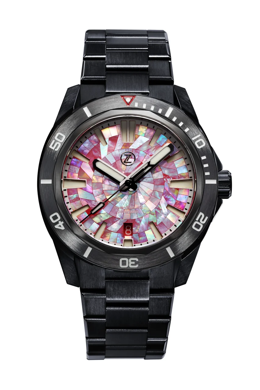 Zelos Swordfish 42mm DLC 'Scarlet' 42 mm kol saati