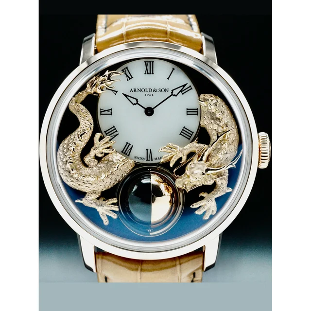Arnold & Son Luna Magna Year of the Dragon Black 210000064461 kol saati
