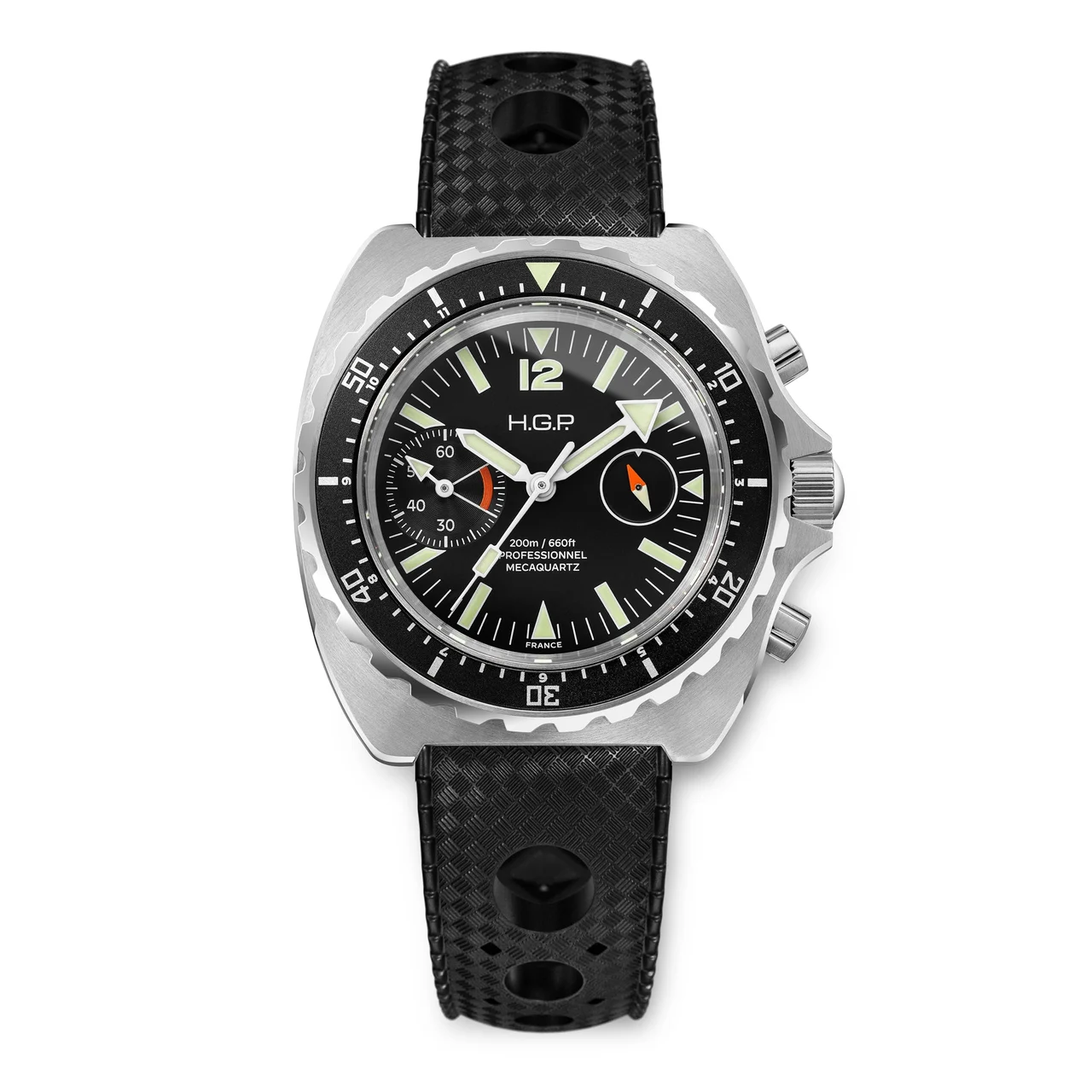 HGP - Dive Watches 25-H2CM-001-RB2-BLK 42 mm kol saati