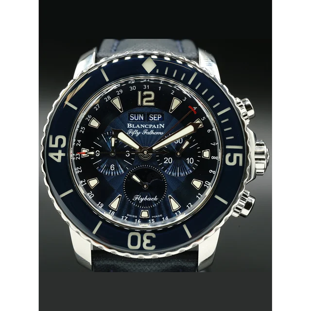 Blancpain Fifty Fathoms Complete Calendar Flyback Chronograph Moon Phase 5066F-1140-52B 21