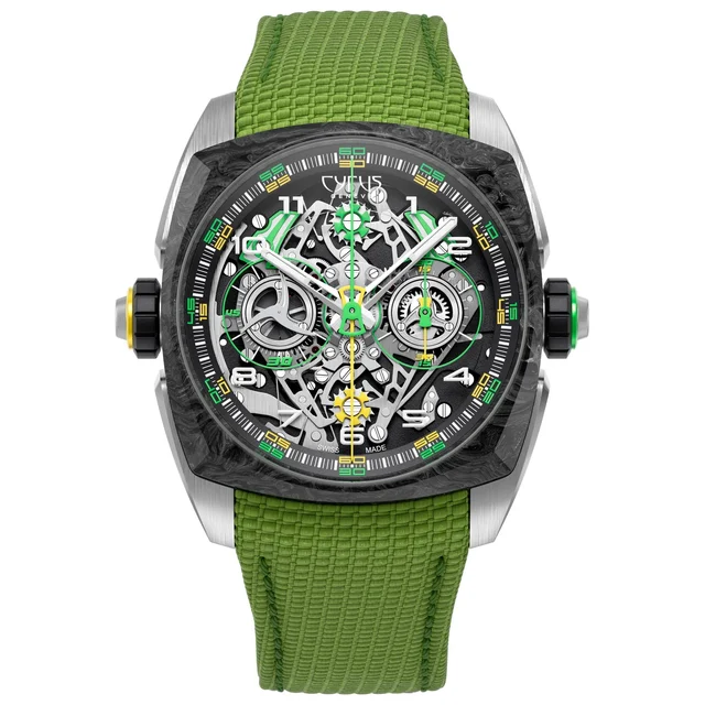 Cyrus Klepcys Dice Lime Carbon 539.508.TC.B kol saati