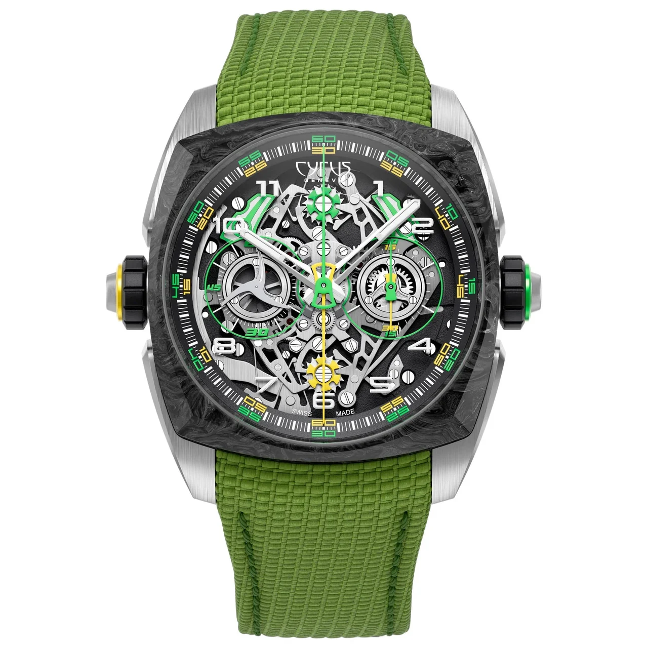Cyrus Klepcys Dice Lime Carbon 539.508.TC.B kol saati