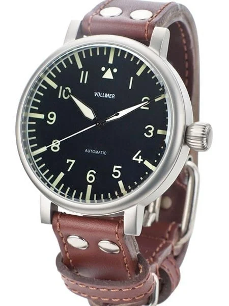 Vollmer Kampfgruppen WWII-Style 55mm Limited Edition Aviator Type A Dial Watch W585A kol s