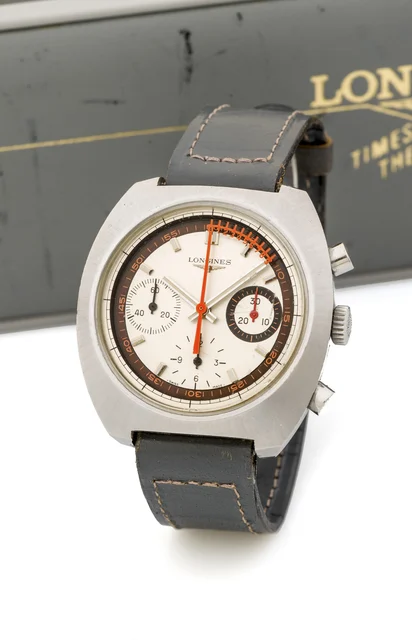 Longines LONGINES, REF. 8271, NONIUS CHRONOGRAPH, VAL. 72 A fine, manual wind stainless st