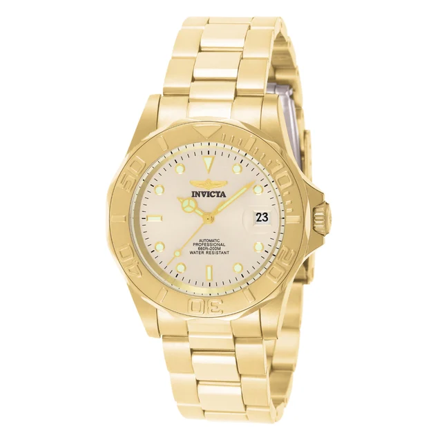 Invicta Pro Diver Automatic Watch - 40mm. Gold (9010) kol saati
