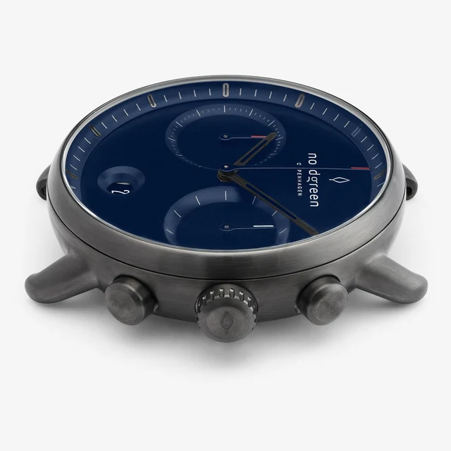 Nordgreen Pioneer 42mm - Gun Metal - Navy Dial WATCHPI42GMN kol saati