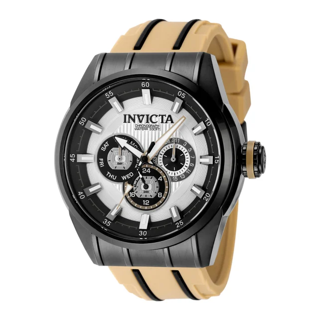 Invicta Speedway Trackline Watch - 48mm. Brown. Black (49053) kol saati