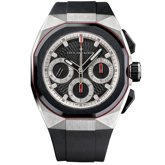 Edouard Koehn Tempus III Black Chronograph EK-CHR09GRBK kol saati