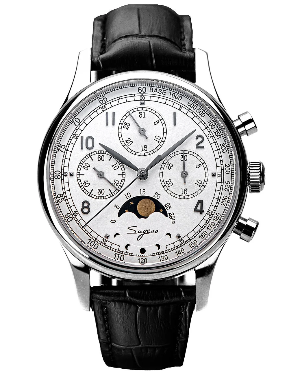 Sugess MoonPhase S389-2.01 40 mm kol saati