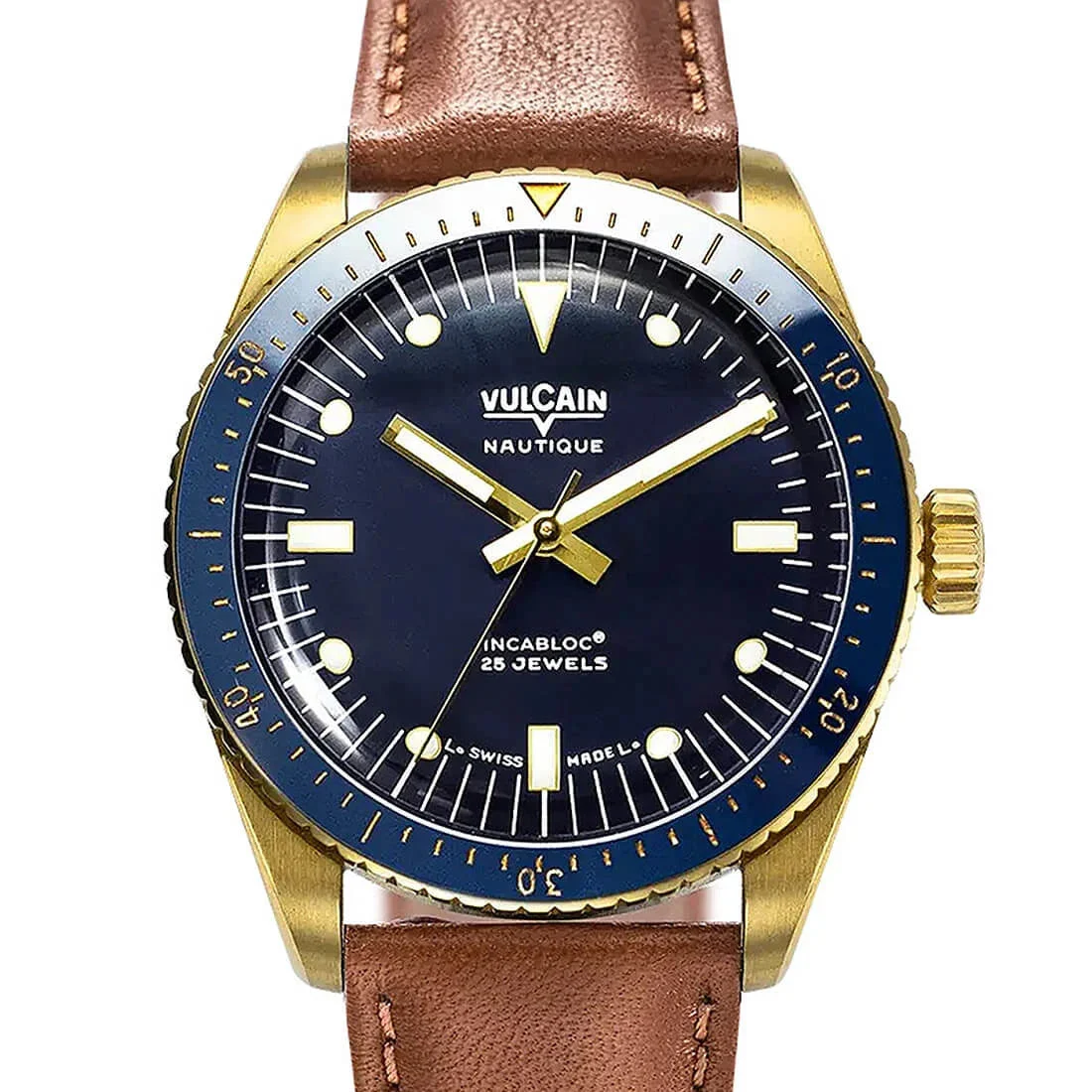 Vulcain Skindiver Nautique 42927 38 mm kol saati