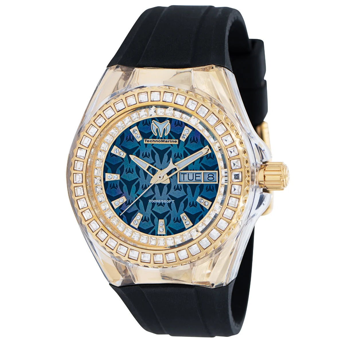 Technomarine Cruise Monogram Swiss Ronda 517 Caliber Watch w/ Mother of Pearl Dial - 40mm, Black (ZG-TM-121175) 40 mm kol saati