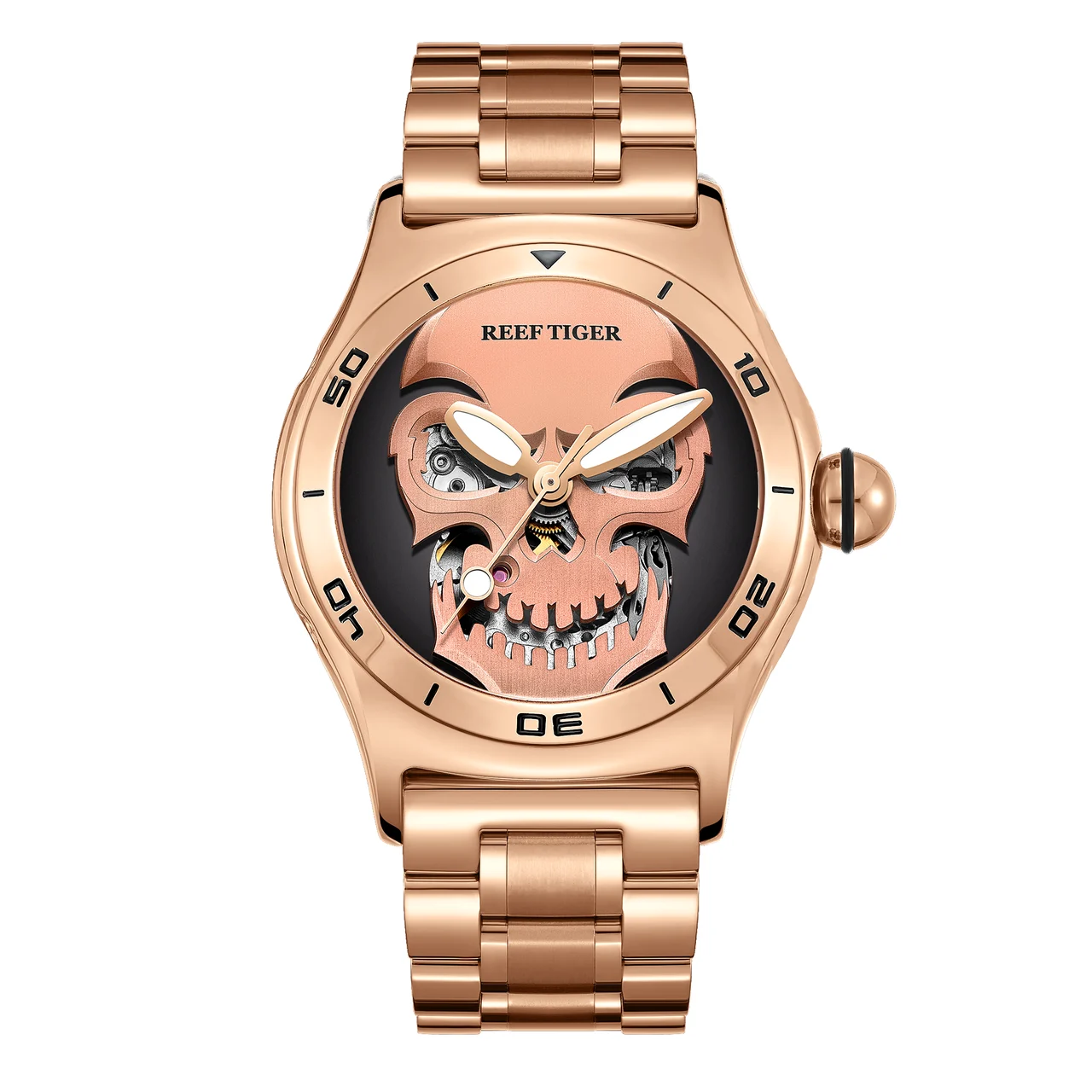 Reef Tiger Aurora Skull RGA70S7-03 44 mm kol saati