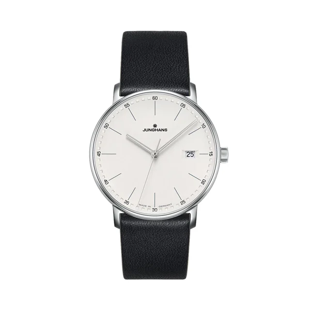 Junghans FORM Quartz 39.3mm - Silver on Leather Strap 41/4884.00 kol saati