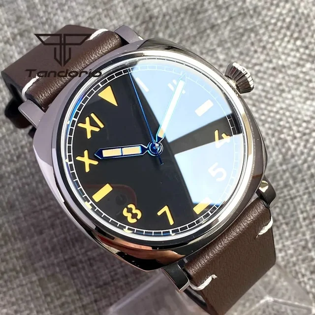 Wristfull Tandorio Radiomir Homage TD113 42mm NH35A Automatic 20bar Pilot Sapphire Califor