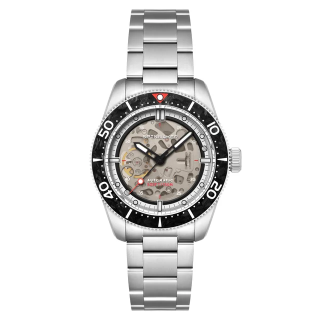 Croft 42 Skeleton Automatic Carbon Black SP-5134-11 kol saati