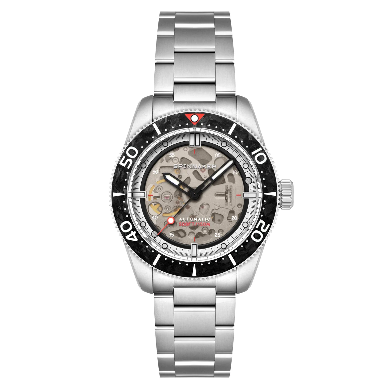 Croft 42 Skeleton Automatic Carbon Black SP-5134-11 kol saati