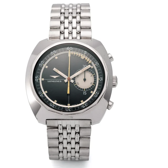 Longines LONGINES REF. 8225-2, NONIUS FLYBACK CHRONOGRAPH, STEEL kol saati