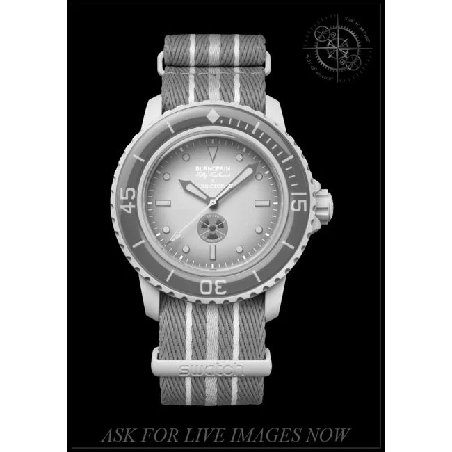 Swatch Blancpain S035N100 Arctic Ocean 210000061158 42.3 mm kol saati