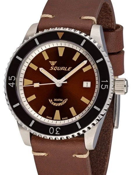 Squale Montauk 300 Meter Swiss Made Automatic Dive Watch with Sapphire Crystal #MTK-05 46 mm kol saati