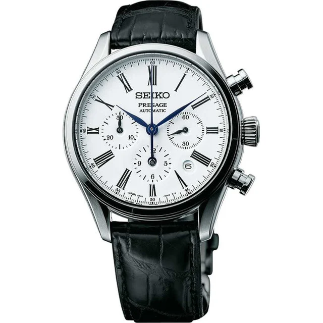 Seiko Presage Enamel Automatic Chronograph SRQ023 NAP210000007890 kol saati