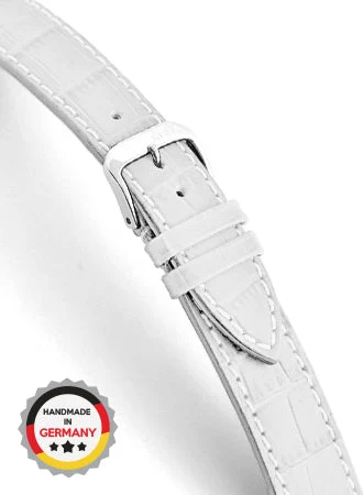 RIOS Grained Leather Orlando - White - Alligator Grained 5201/RI kol saati